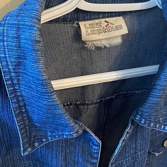 Vintage Laz Lapidus Blue Denim Jacket 70s style - Picture 2 of 8